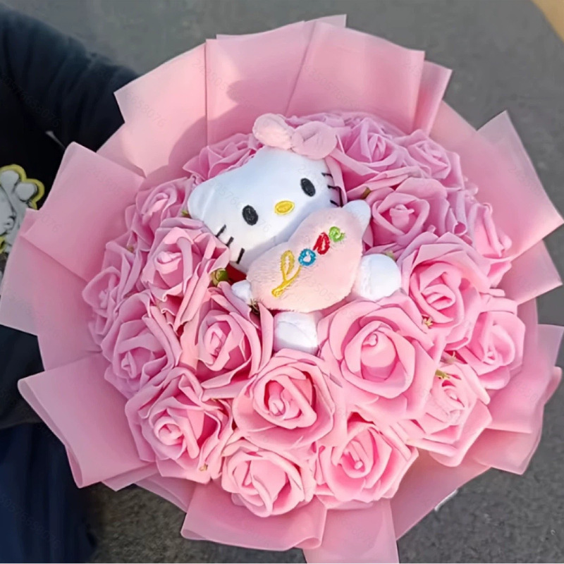 ins wind simulation rose bouquet doll doll graduation gift for girlfriend birthday girlfriend confession soap fake flower