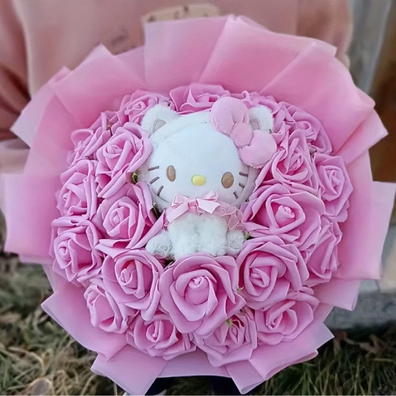 ins wind simulation rose bouquet doll doll graduation gift for girlfriend birthday girlfriend confession soap fake flower