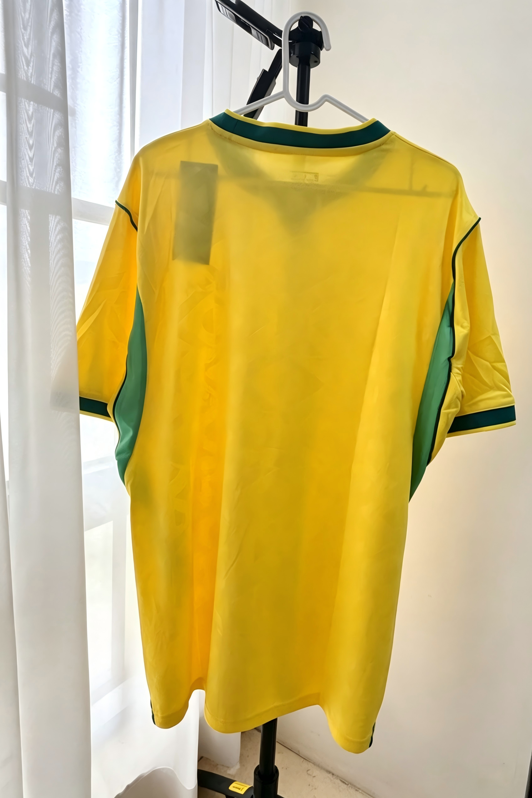 Customizable Yellow Green Blank Soccer Jersey