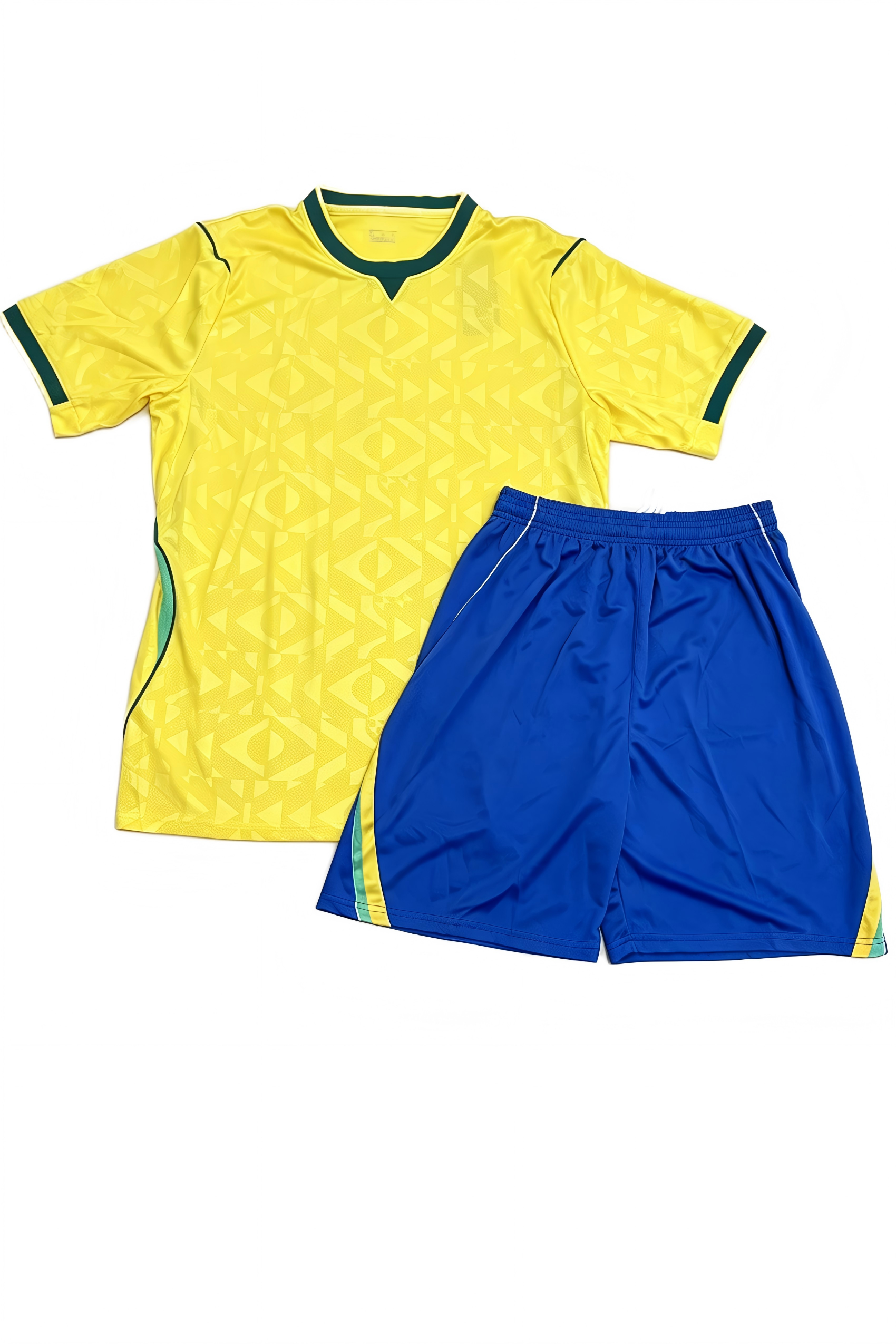 Customizable Yellow Green Blank Soccer Jersey