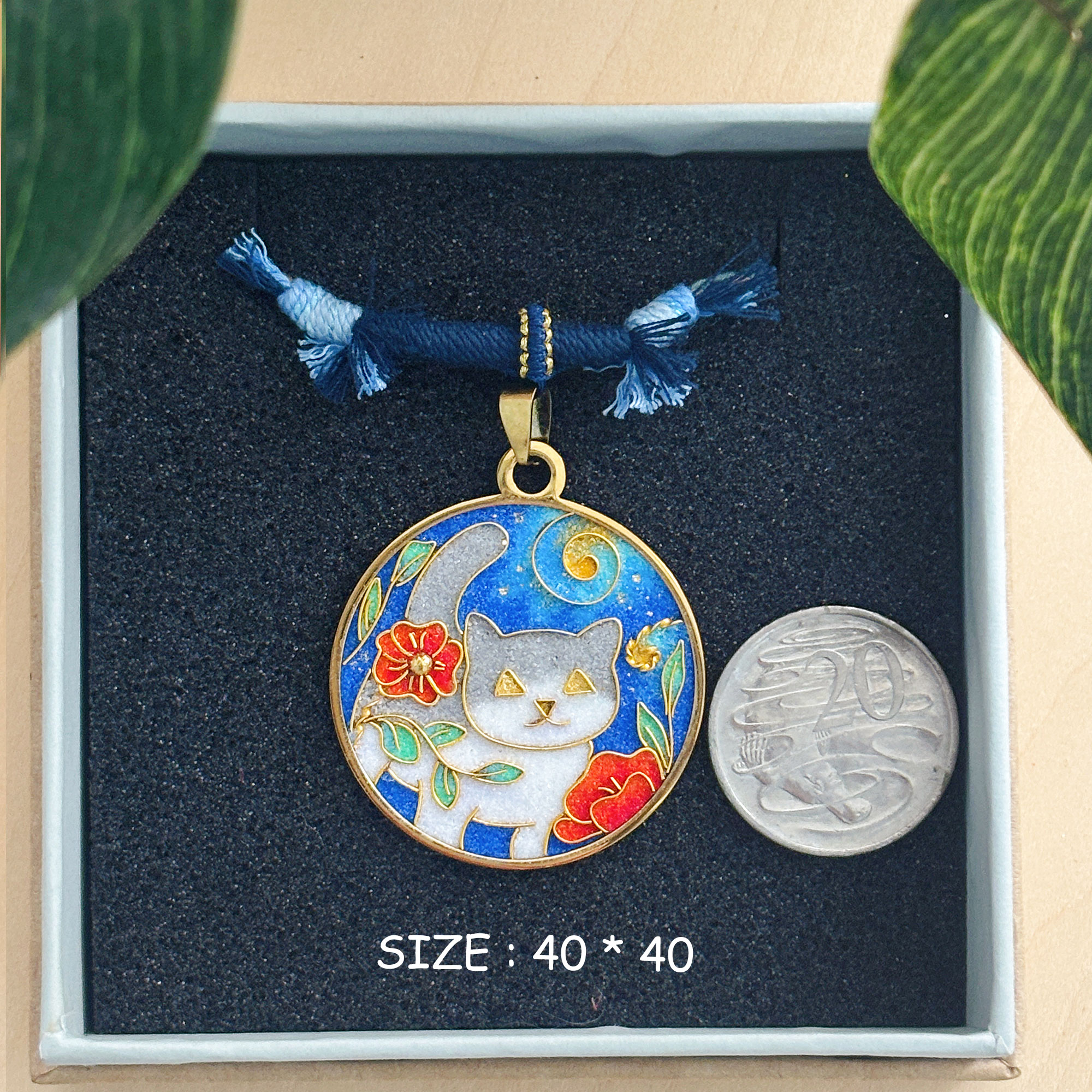 Custom Pet Cloisonné Sand Art Pendant | Original Illustration