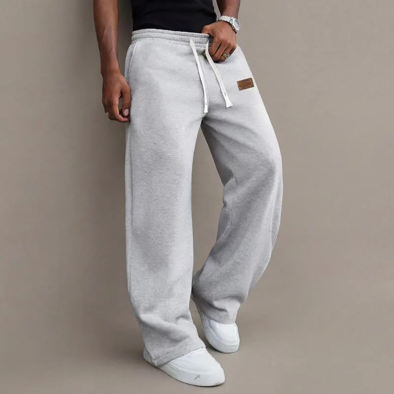 Men’s Loose Straight-Leg Casual Pants