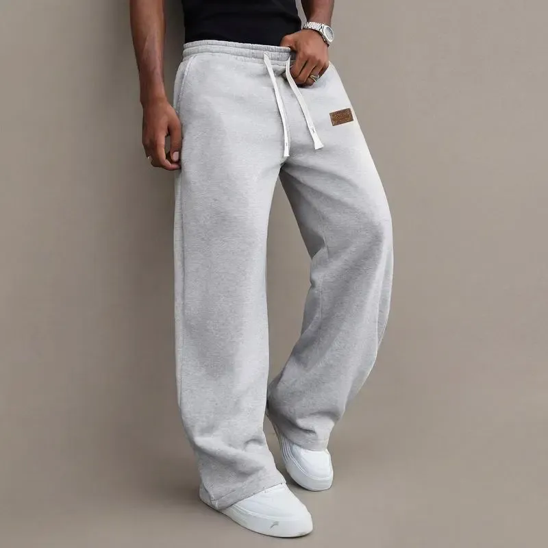 Men’s Loose Straight-Leg Casual Pants