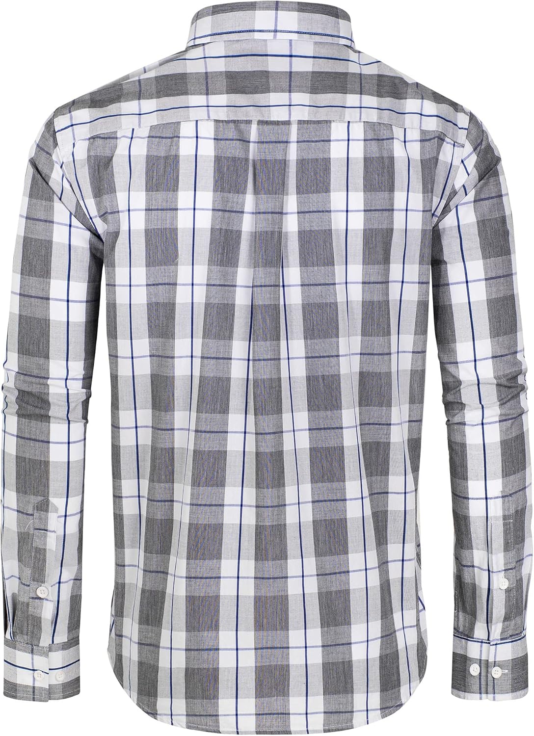 Clearance sale! Men's Plaid Button Down Shirts Cotton Long Sleeve Dress Shirts Regular Fit Gingham Shirts