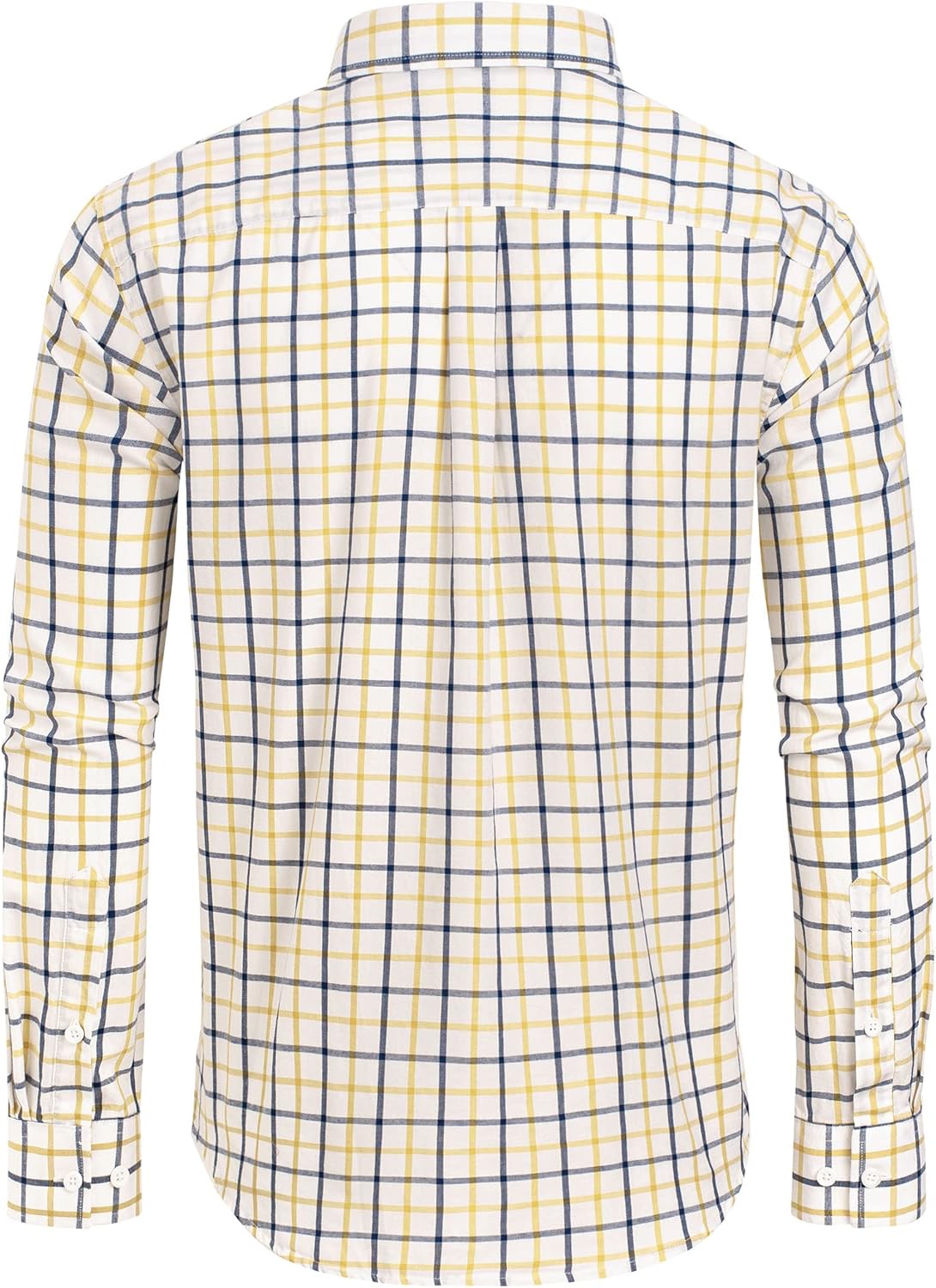 Clearance sale! Men's Plaid Button Down Shirts Cotton Long Sleeve Dress Shirts Regular Fit Gingham Shirts