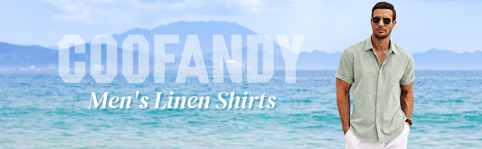 linen shirt for men short sleeve shirt