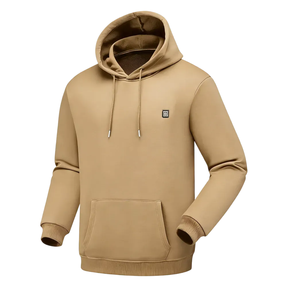 Heated Hoodie for Men – Fleece Lined, Electric Thermal Sweatshirt
