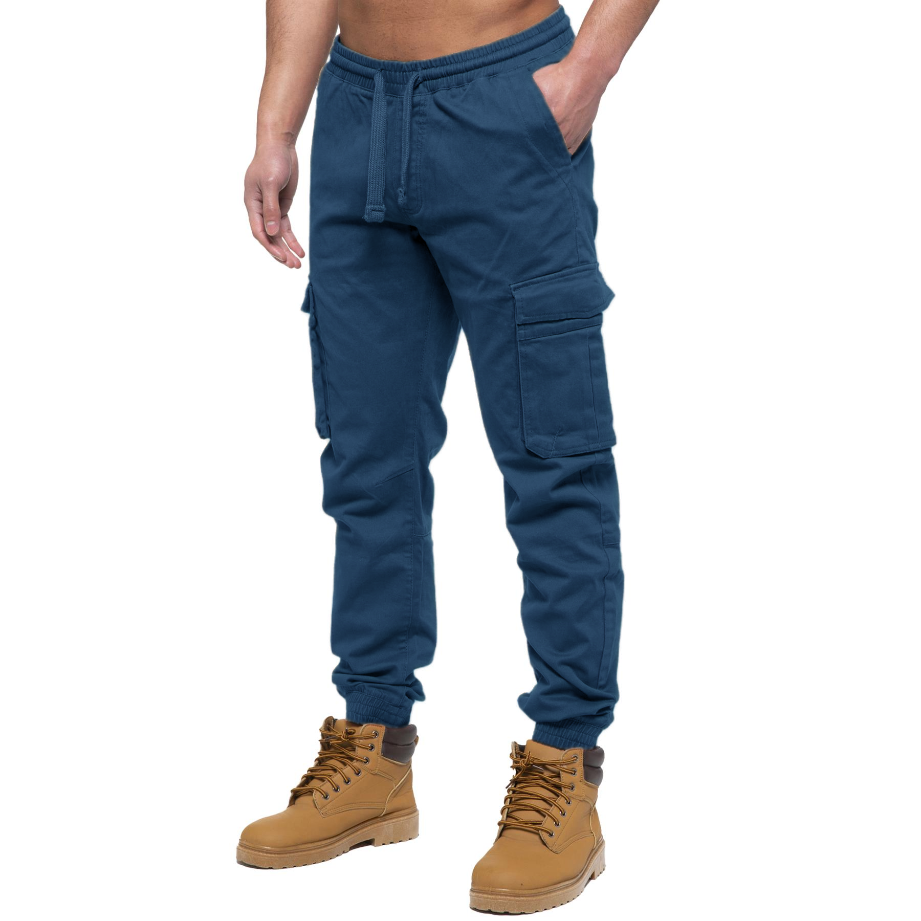 Men's 3Pc Elasticated Combat Casual Pants