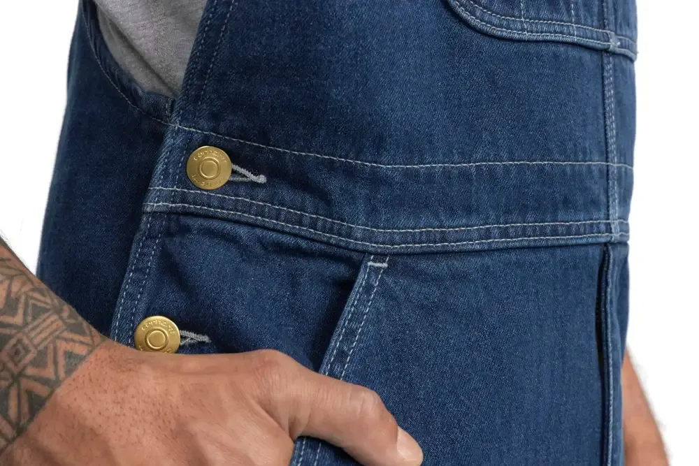 🔥Last Day Promotion!Men's Denim Bib Overalls, Workwear with Adjustable Straps and Convenient Tool Pockets