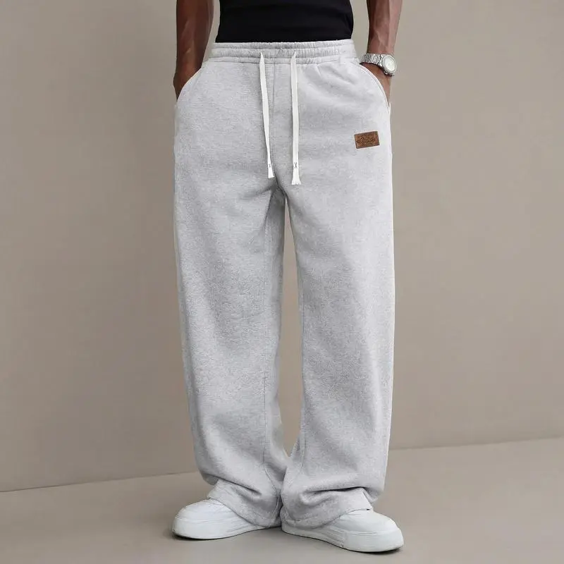Men’s Loose Straight-Leg Casual Pants