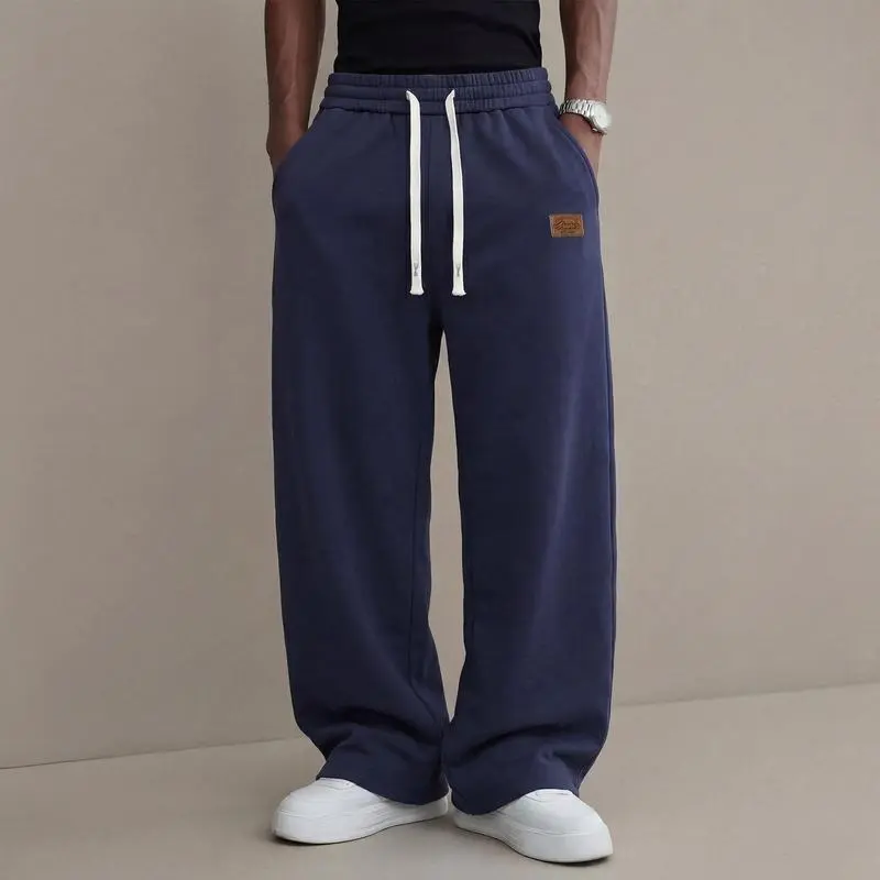 Men’s Loose Straight-Leg Casual Pants