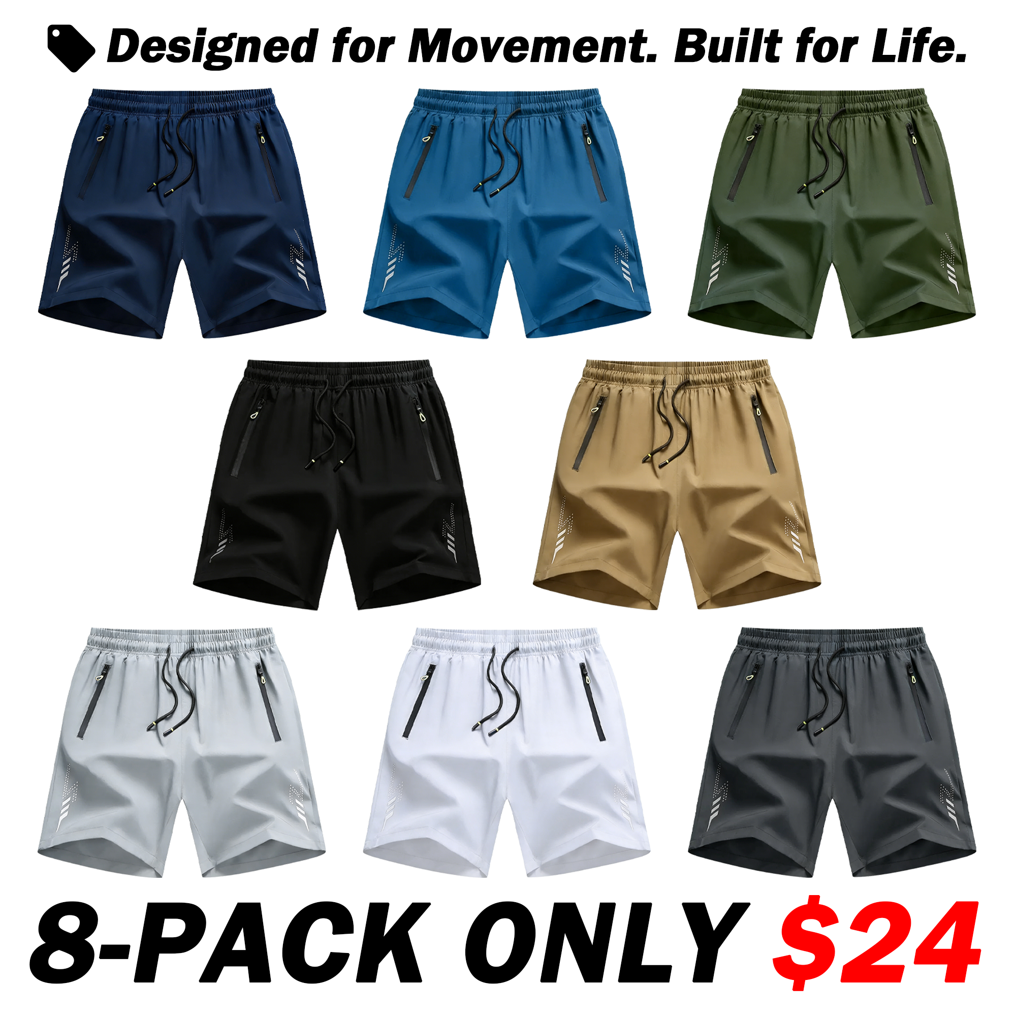 ⚡Today Only 90% Off🔥Men's Lightweight Casual Sports Shorts