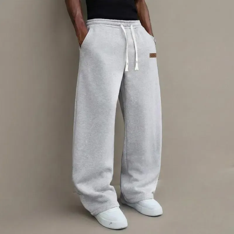 Men’s Loose Straight-Leg Casual Pants