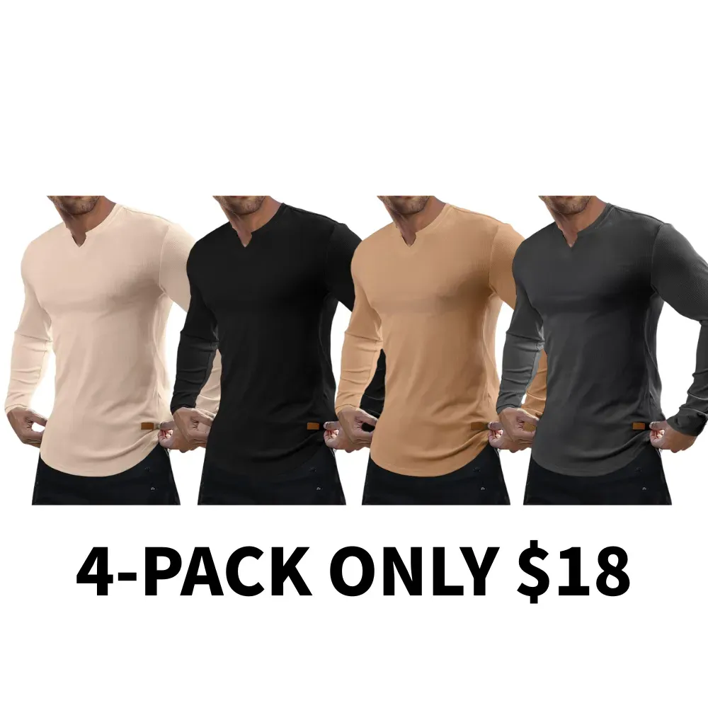 Men's Plain Casual Muscle Shirts for Men Slim Fitted