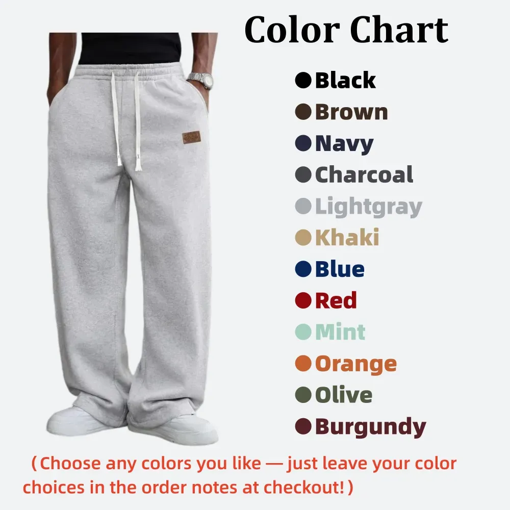 Men’s Loose Straight-Leg Casual Pants