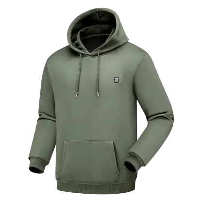 Heated Hoodie for Men – Fleece Lined, Electric Thermal Sweatshirt