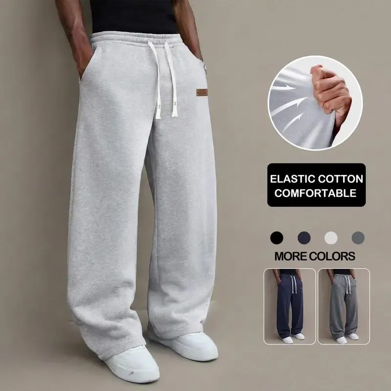 Men’s Loose Straight-Leg Casual Pants
