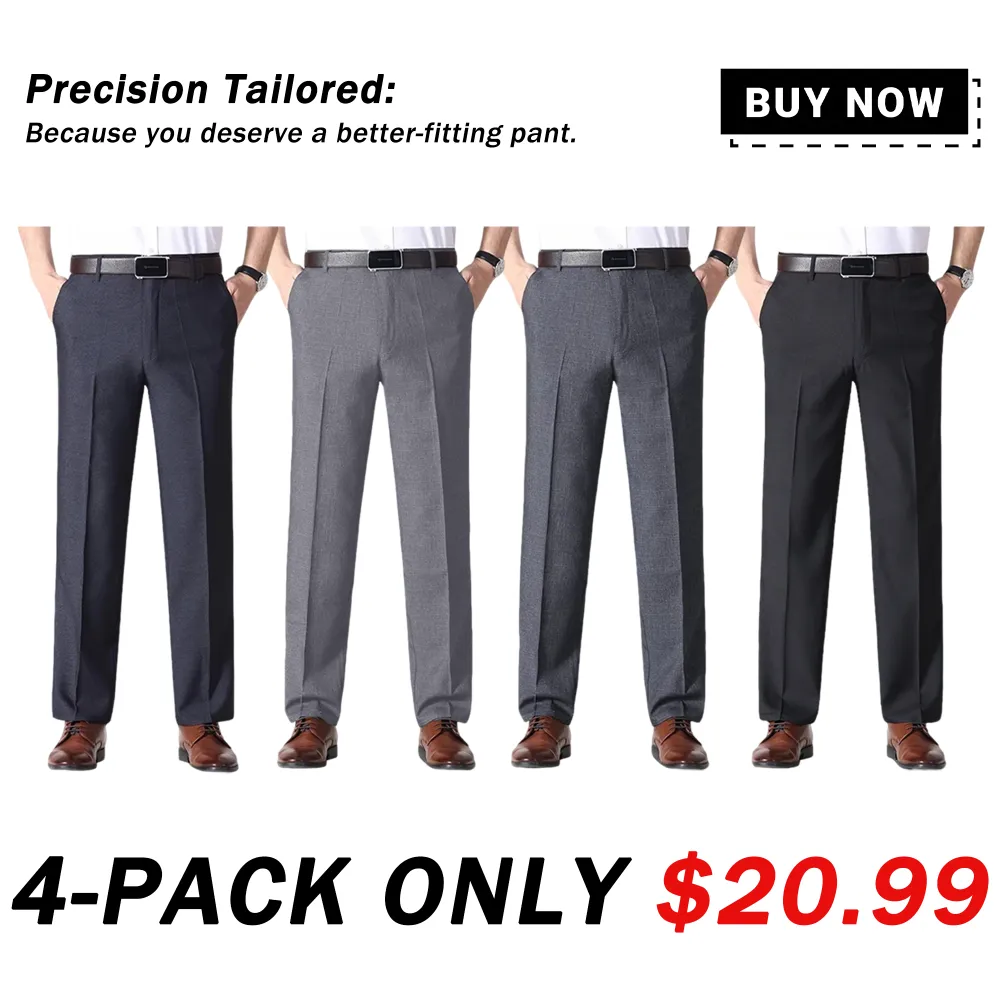 Father's Day Sale: Men’s Classic Ice Silk High Waist Comfort Pants