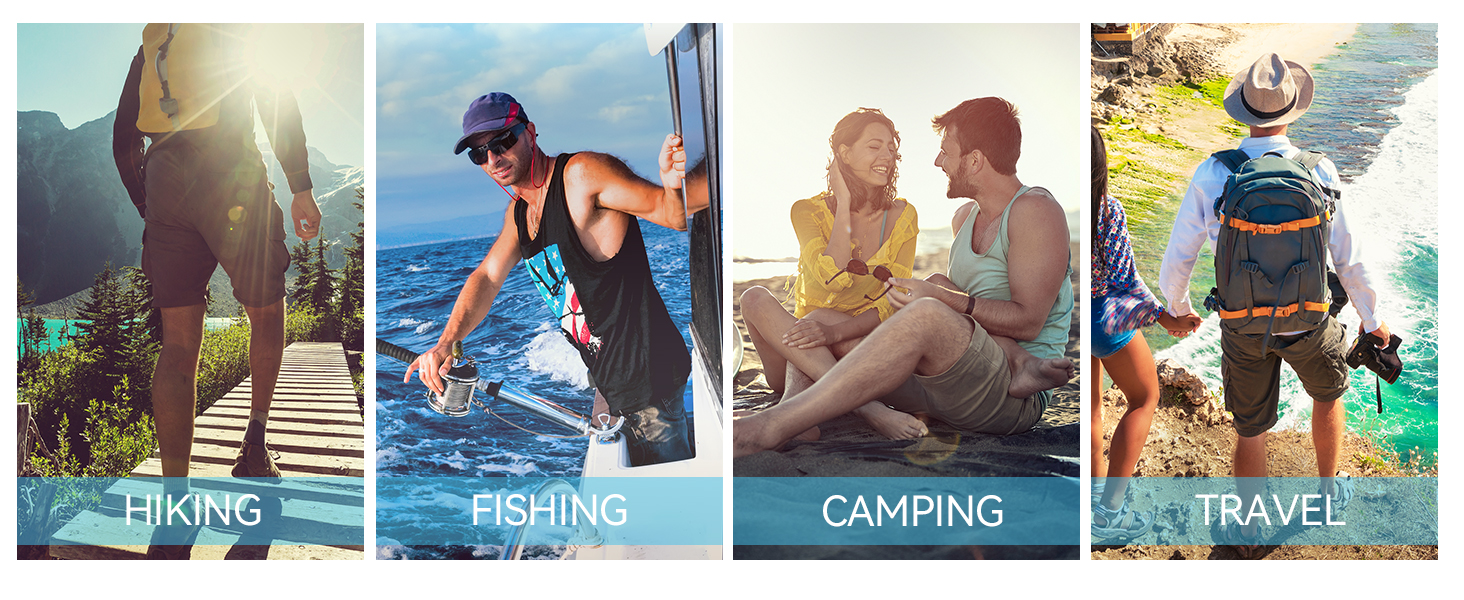 mens hiking  cargo shorts for camping travel fishing