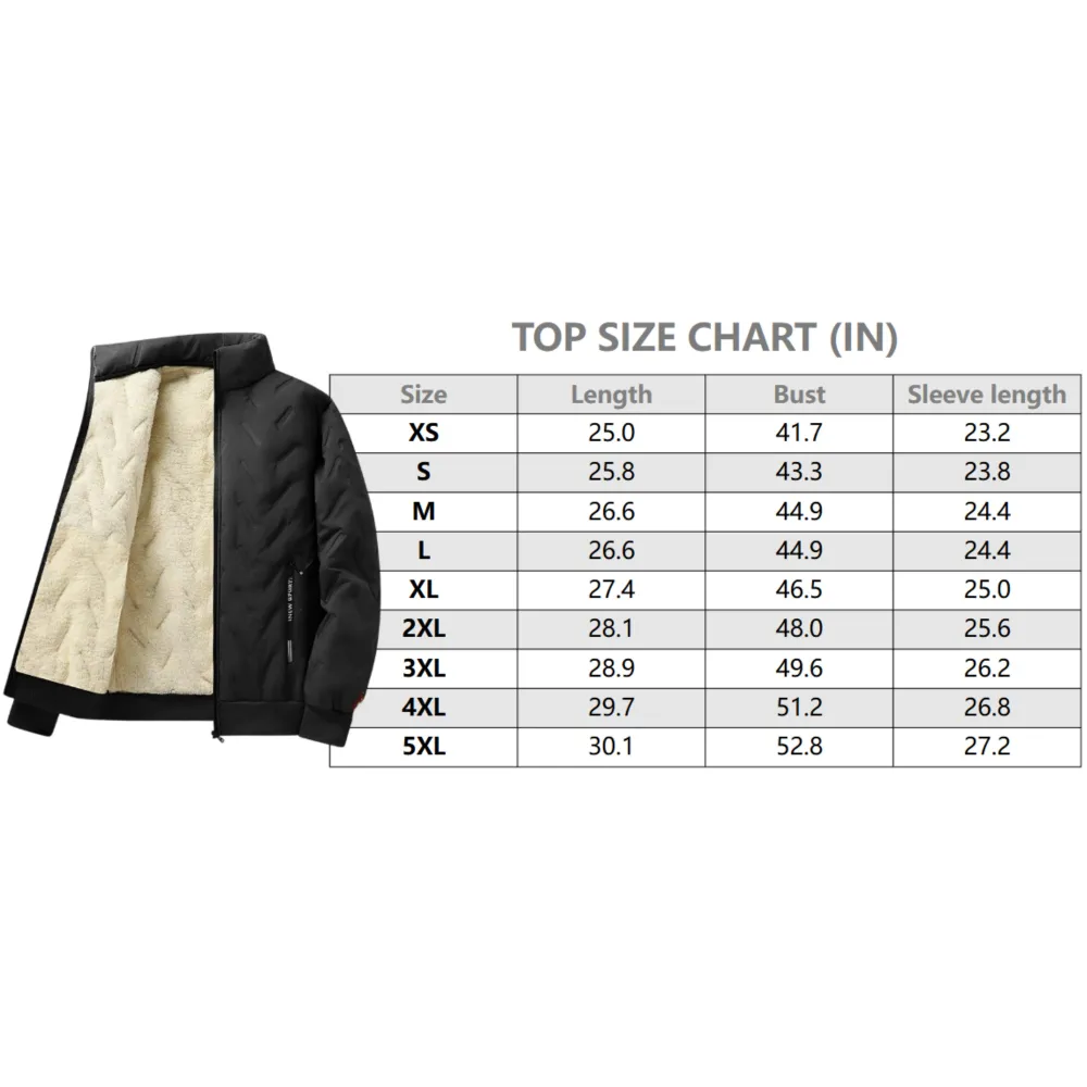 Men's Hooded Fleece Casual Set Stand Collar Jacket & Pants