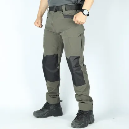 Men's Flex Stretch Tactical Pants, Water Resistant Ripstop Cargo Pants