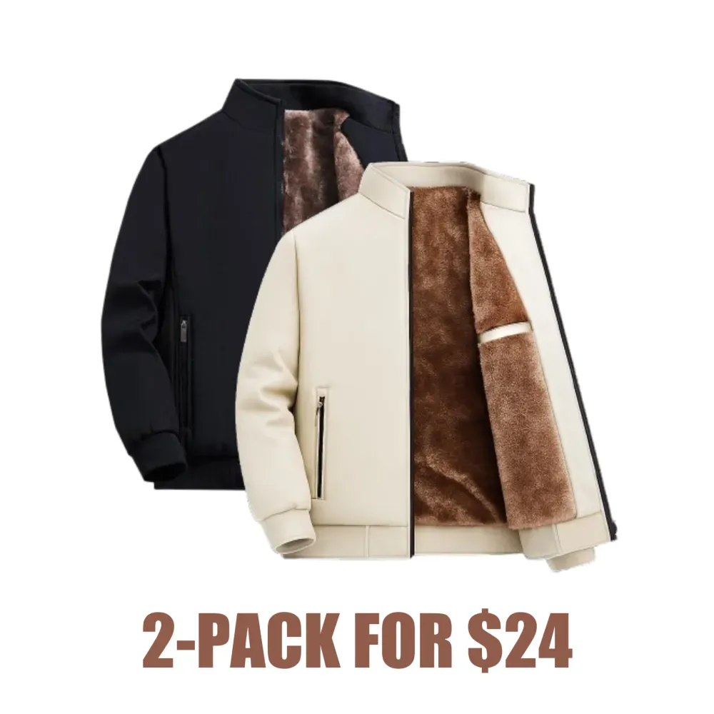 🔥Last Day 48% Off-Men’s Thermal Fleece Zip Jacket – Warm, Durable Outerwear for Fall & Winter Adventures