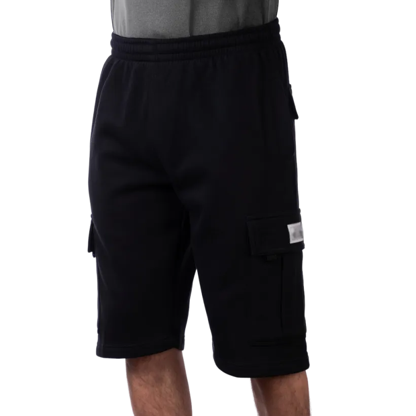Men's Heavyweight Fleece Cargo Shorts 6 Pockets Relaxed Fit Sweat Shorts