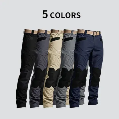 Men's Flex Stretch Tactical Pants, Water Resistant Ripstop Cargo Pants