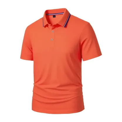 Men's Dry Fit Moisture Fabric Polo Collar Shirt