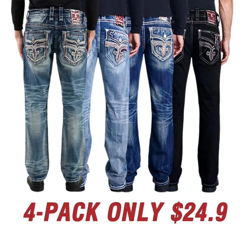 Men's 8-Pack Western Vintage Straight Jeans