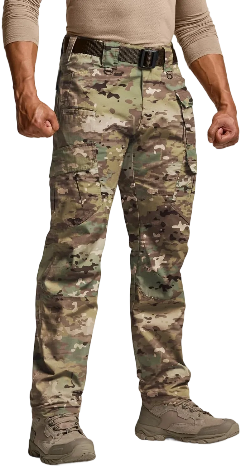 [8-PACK/8-COLOR]Men's Tactical Work Pants 9 Pockets Ripstop