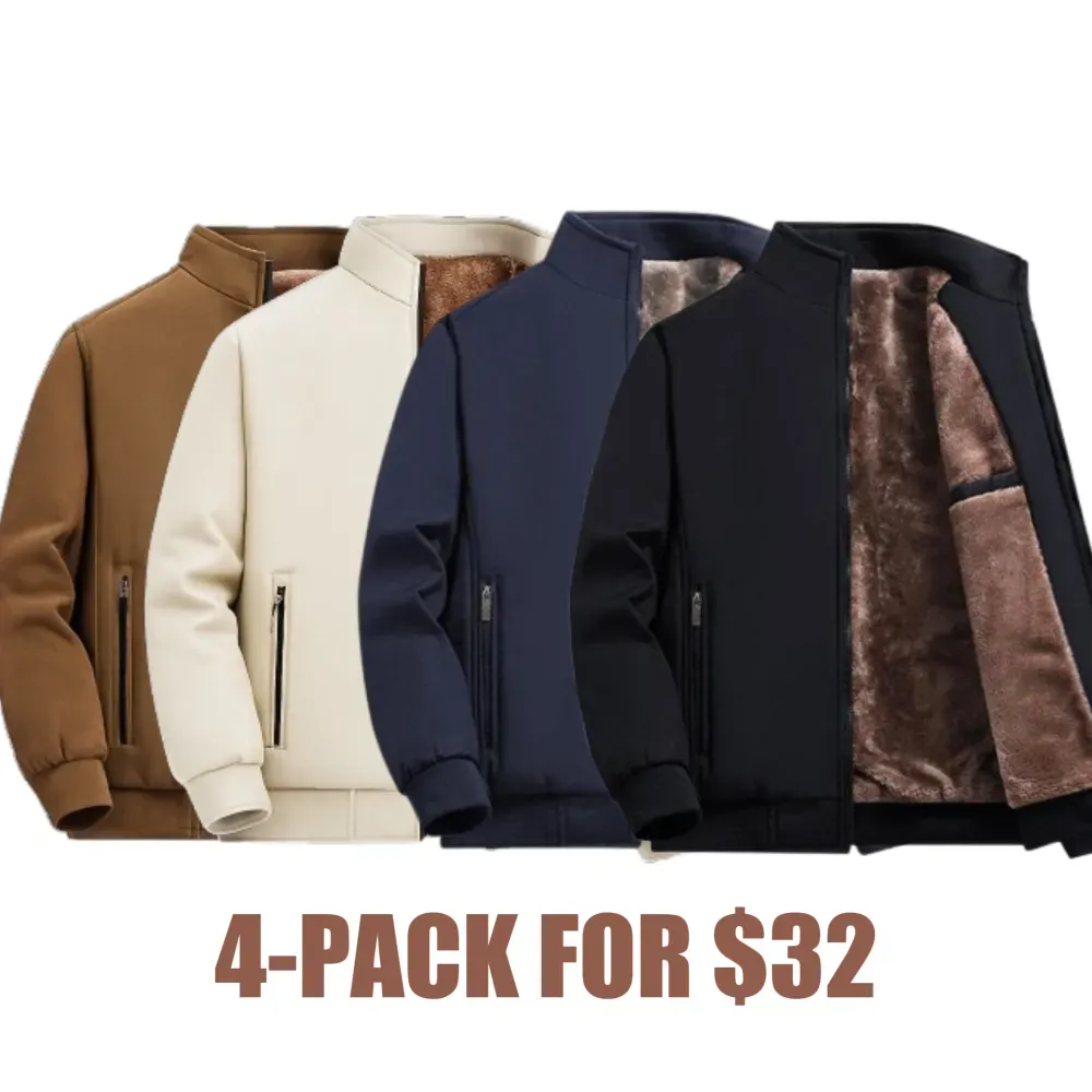 🔥Last Day 48% Off-Men’s Thermal Fleece Zip Jacket – Warm, Durable Out