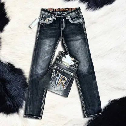 Rock Revival Jeans for Men - Premium Western Denim Collection