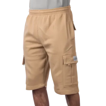 Men's Heavyweight Fleece Cargo Shorts 6 Pockets Relaxed Fit Sweat Shorts