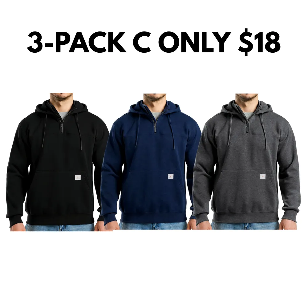 Men’s Water-Resistant Fleece Work Hoodie