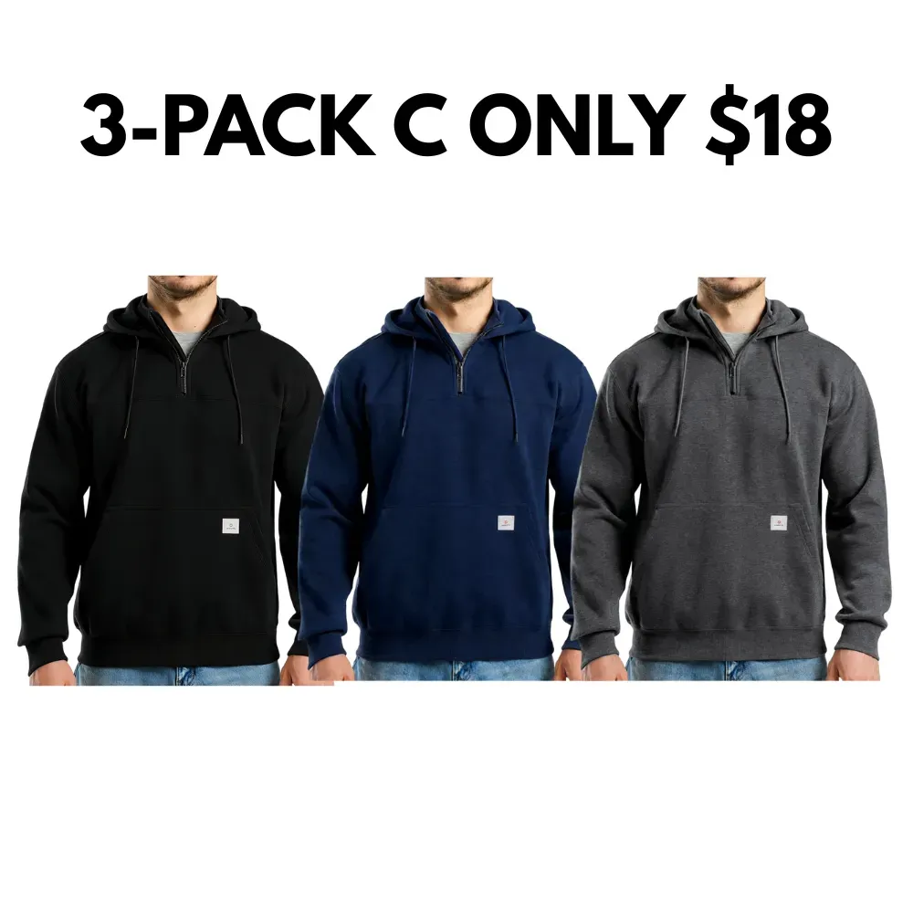 Men’s Water-Resistant Fleece Work Hoodie
