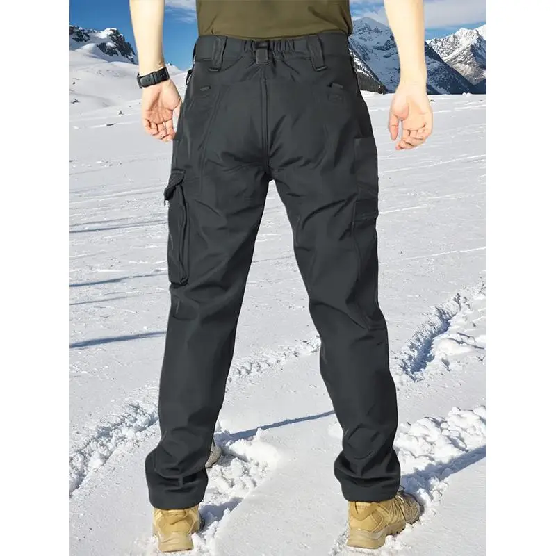 Men’s Tactical Fleece Pants: Multi-Pocket, Windproof Warm (Soft Shell, Fall/Winter)