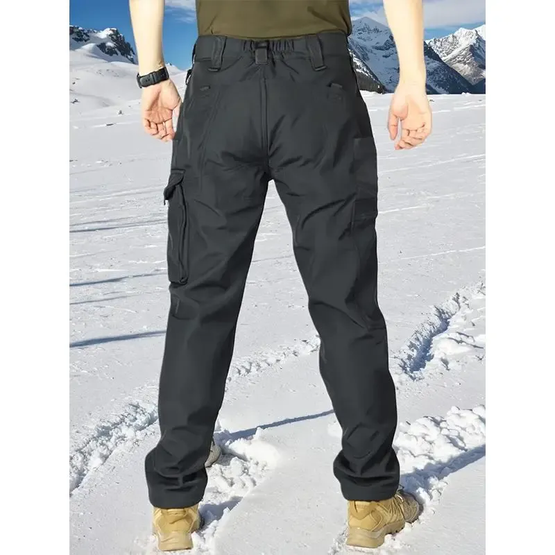Men’s Tactical Fleece Pants: Multi-Pocket, Windproof Warm (Soft Shell, Fall/Winter)