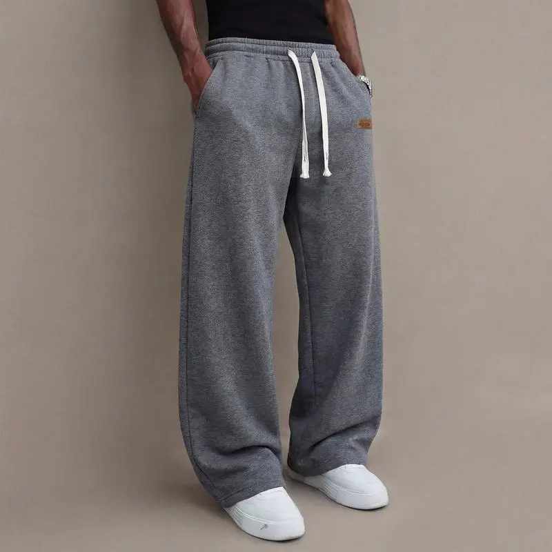 Men’s Loose Straight-Leg Casual Pants