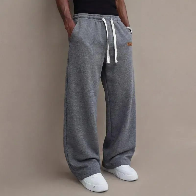 Men’s Loose Straight-Leg Casual Pants