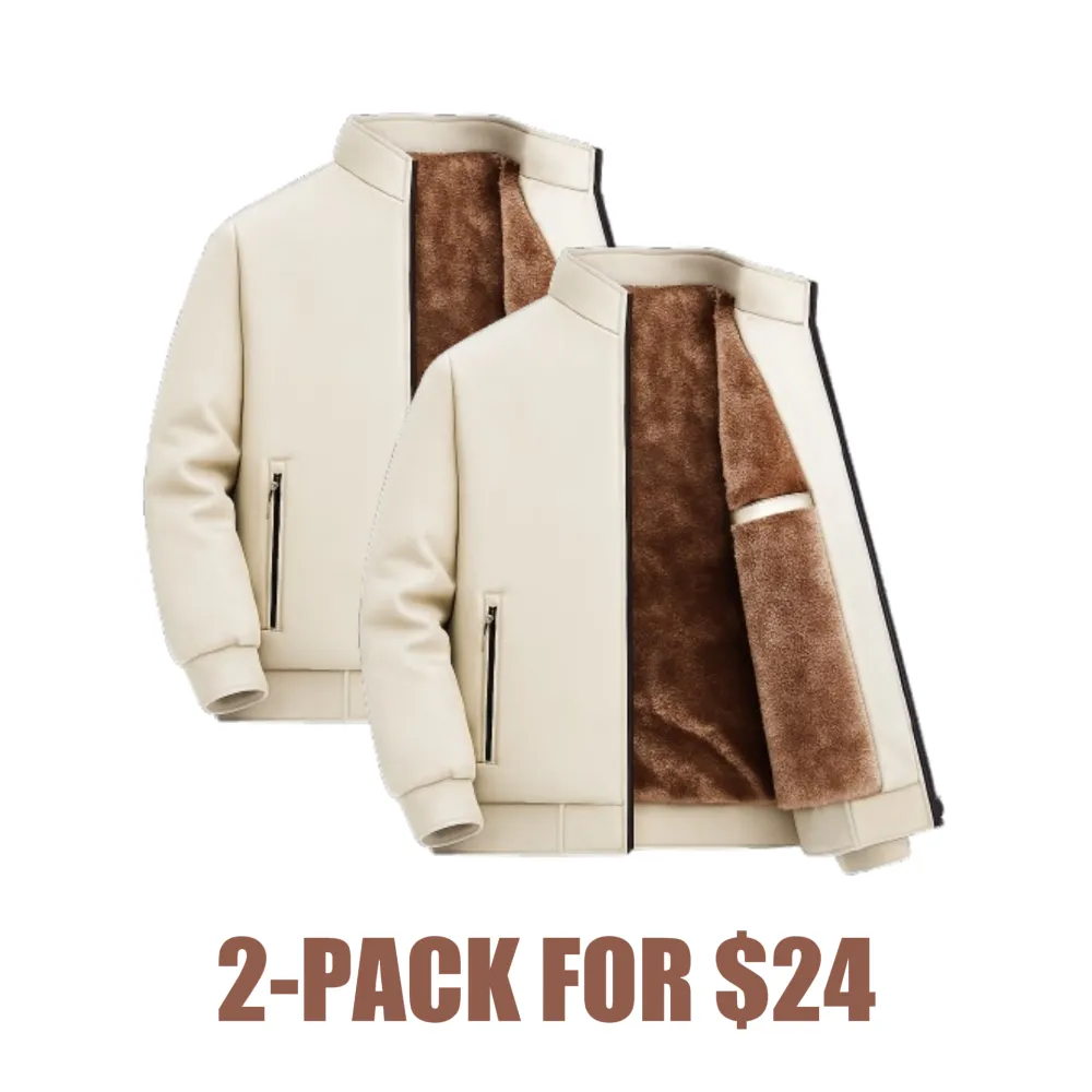 🔥Last Day 48% Off-Men’s Thermal Fleece Zip Jacket – Warm, Durable Outerwear for Fall & Winter Adventures