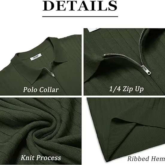 🔥2026 Flash Sale🔥Men's Zipper Polo Shirts