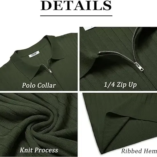 🔥2026 Flash Sale🔥Men's Zipper Polo Shirts