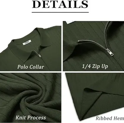 🔥2026 Flash Sale🔥Men's Zipper Polo Shirts