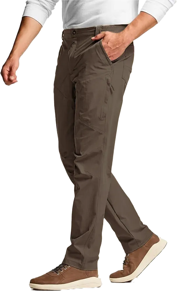 Men's Vent Stretch Pants, Quick Dry Lightweight Casual Cargo Pants, Water Resistant Straight-Fit Utility Work Pants