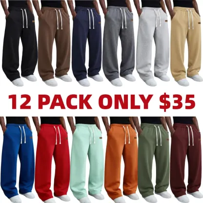 Men’s Loose Straight-Leg Casual Pants
