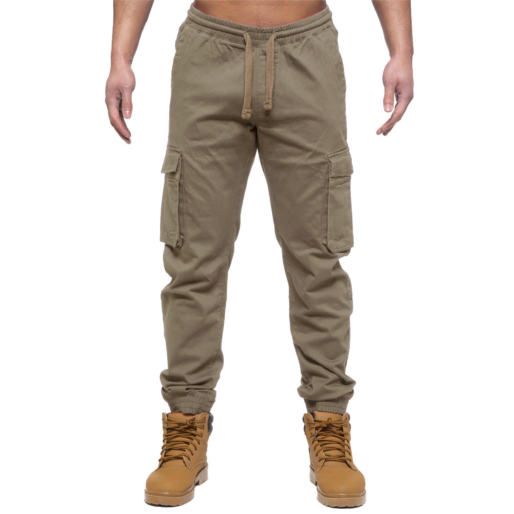 Men's 3Pc Elasticated Combat Casual Pants