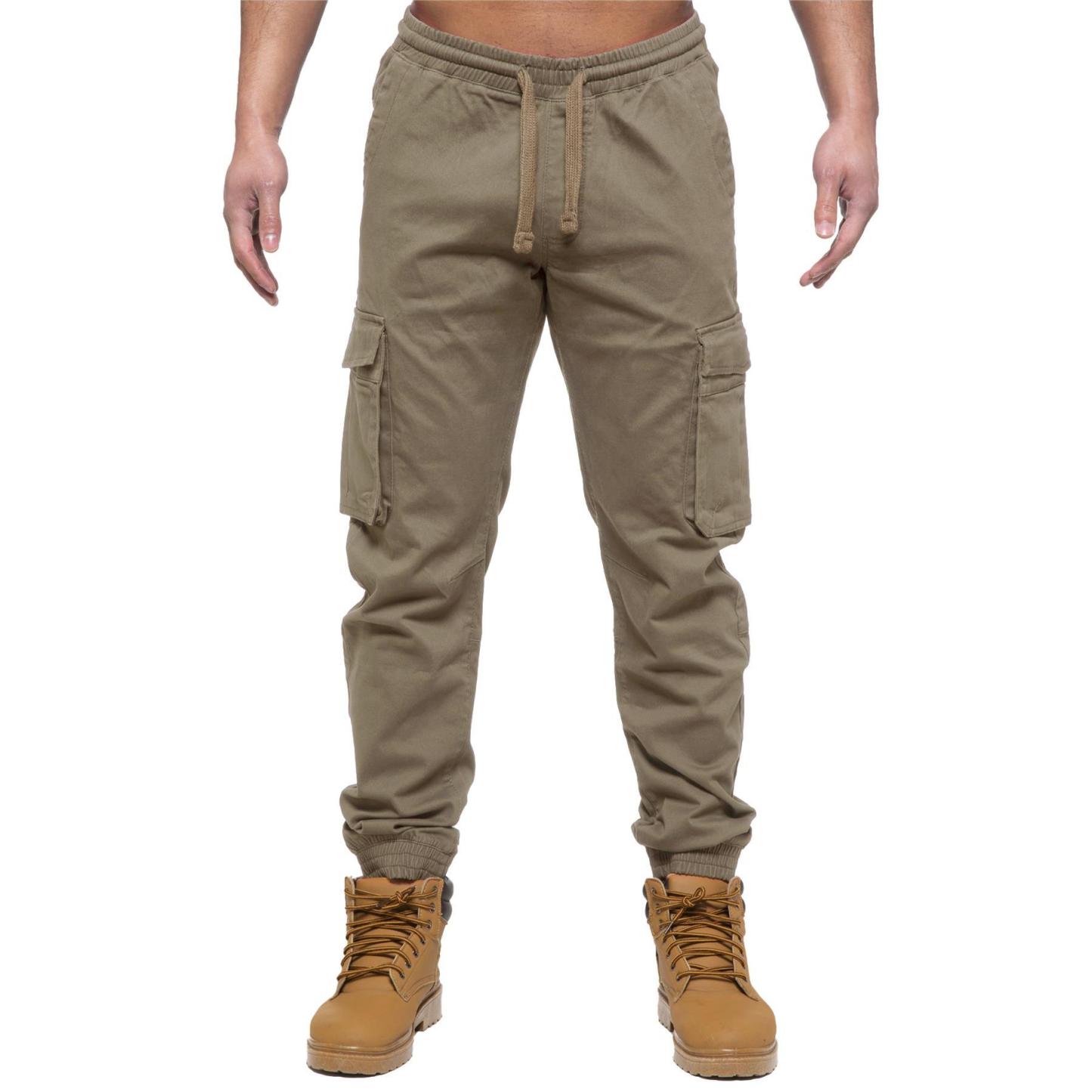 Men's 3Pc Elasticated Combat Casual Pants