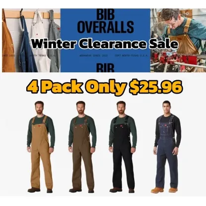 🔥Last Day Promotion!🏆DCS Men's product sells best first 🔥Classic Bib Overalls