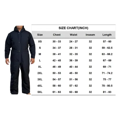 Men’s Loose Insulated Multi-Pocket Coverall
